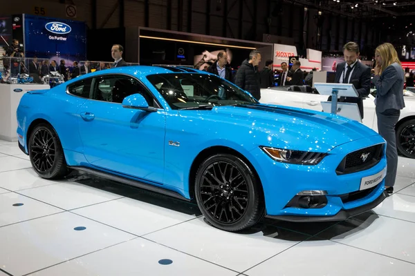 Γενεύη Ελβετία Μαρτίου 2017 Ford Mustang Αθλητικό Αυτοκίνητο Που Παρουσιάζεται — Φωτογραφία Αρχείου