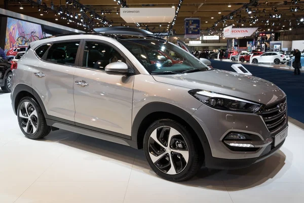 Bruxelles Jan 2018 Hyundai Tucson Compact Multisegment Suv Présenté Salon — Photo