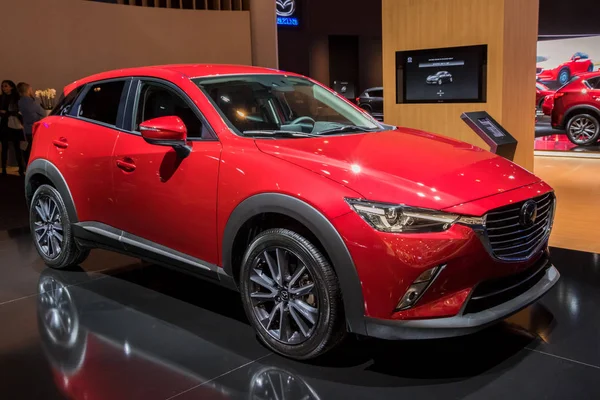 Brussels Januar 2018 Mazda Car Präsentiert Auf Der Brüsseler Autoshow — Stockfoto