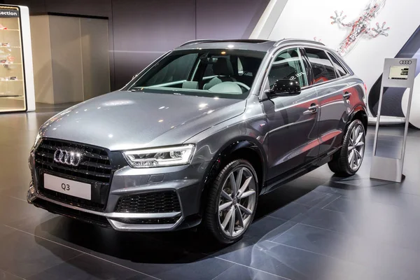 Bruselas Ene 2018 Audi Suv Crossover Lujo Subcompacto Exhibido Salón — Foto de Stock