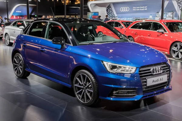 Брюссель Січня 2018 Audi Економіки Автомобіля Продемонстровані Брюссель Автосалоні — стокове фото