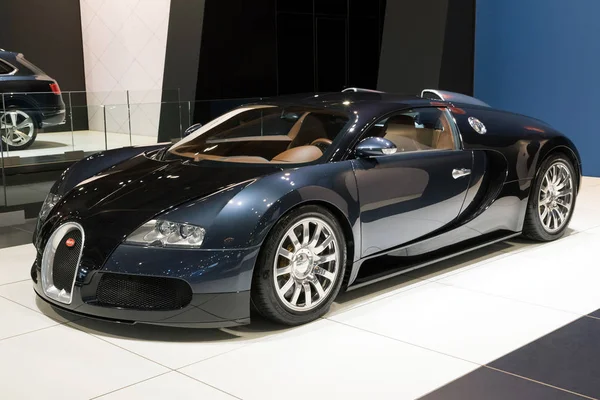 Brussels Jan 2018 Bugatti Veyron Sports Car Showcased Brussels Motor Stock Photo