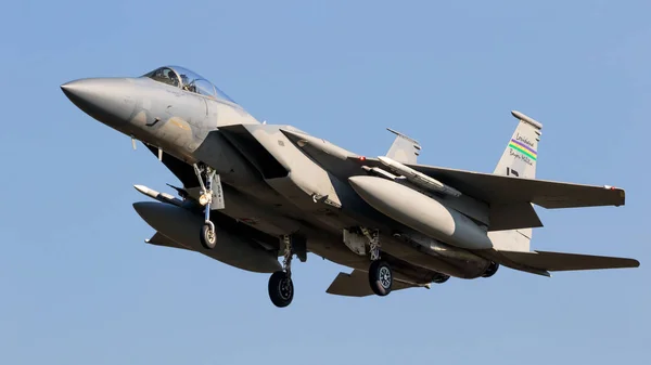 Avión caza F-15 Eagle de la Fuerza Aérea de EE.UU. — Foto de Stock