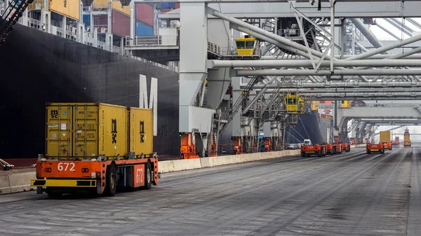 Container verschepen poort industrie — Stockfoto