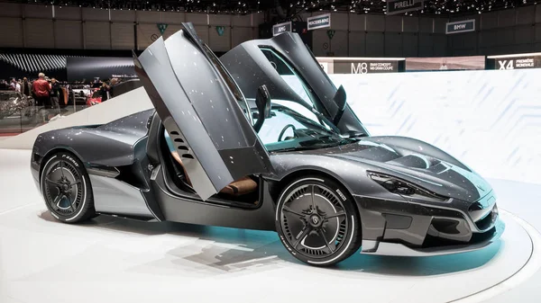 Rimac C Dos hipercoche eléctrico — Foto de Stock