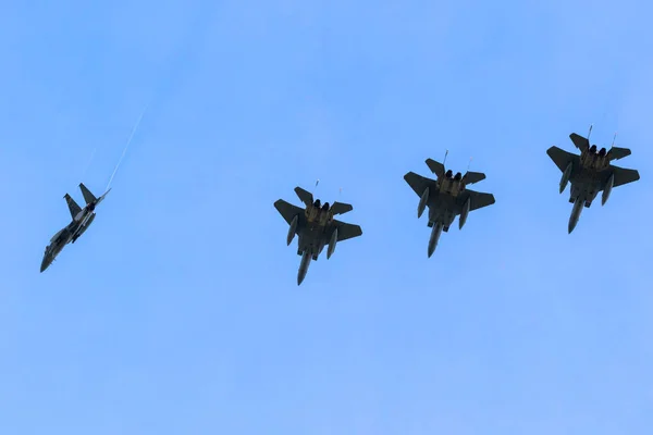 USAF F15 kartal mısın uçaklar — Stok fotoğraf