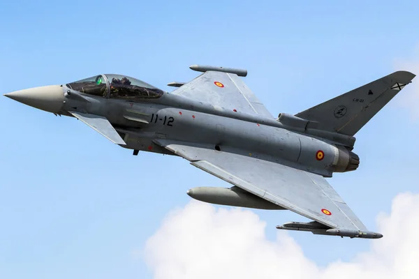 Espanha Força Aérea Eurofighter Avião de combate ao tufão — Fotografia de Stock