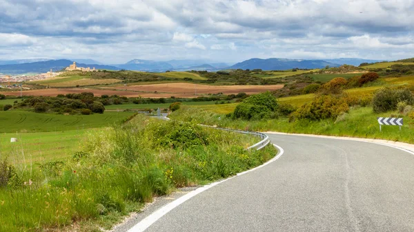Malebná silnice Navarra, Španělsko — Stock fotografie