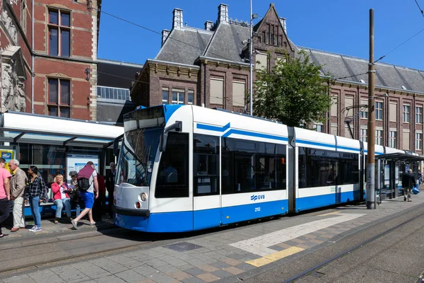 Громадська транспортна компанія GVB tram — стокове фото