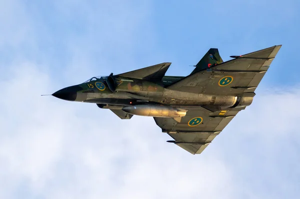 Swedish Air Force Saab Viggen fighter jet — Stock Photo, Image