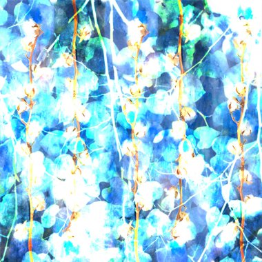 Sulu Boya doku tekrar modern desen