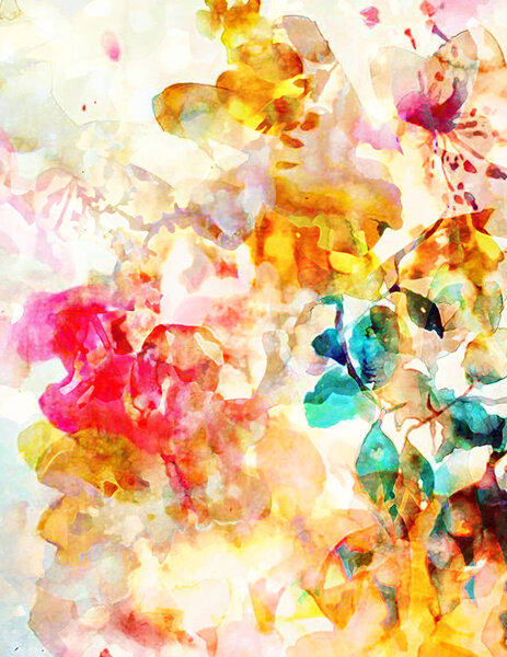 Watercolor texture repeat modern pattern