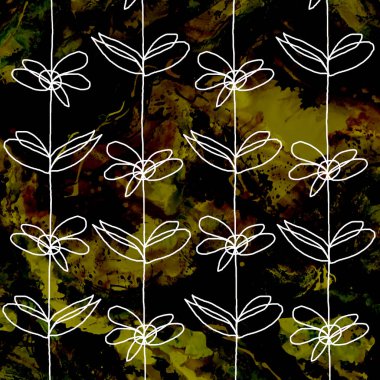 Sulu Boya doku tekrar modern desen