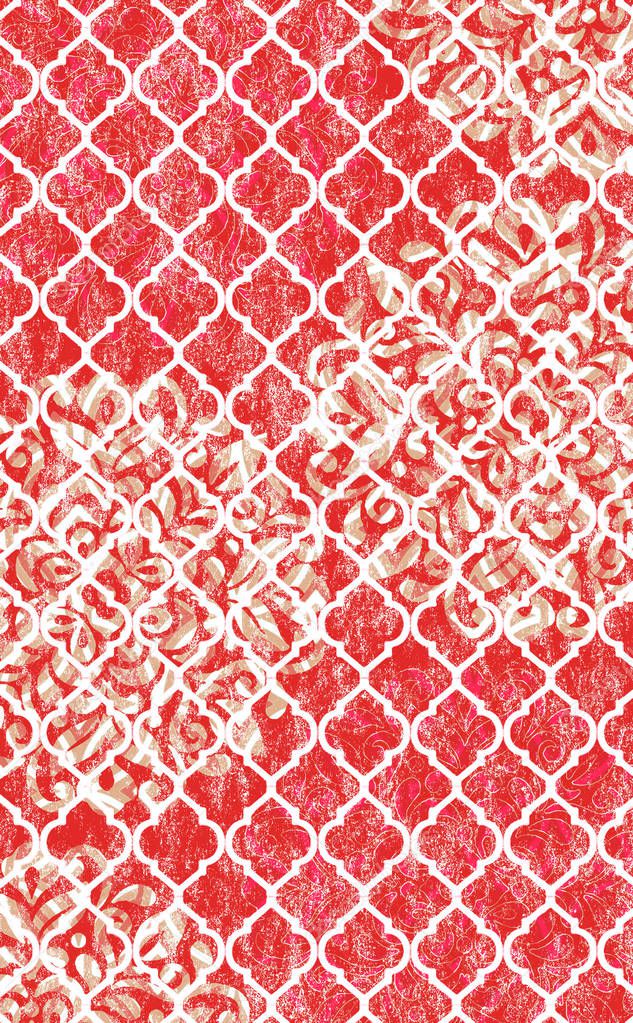 Batik tie dye texture repeat modern pattern
