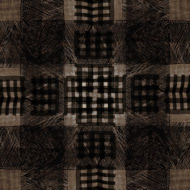 Geometrik suluboya doku tekrar modern desen