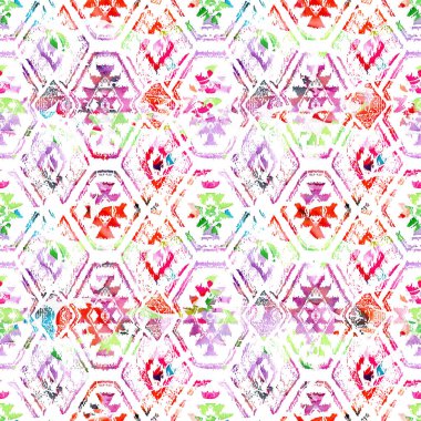 Doku arkaplanı ile geometri tekrarlama deseni