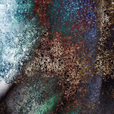 Doku arkaplanı ile geometri tekrarlama deseni