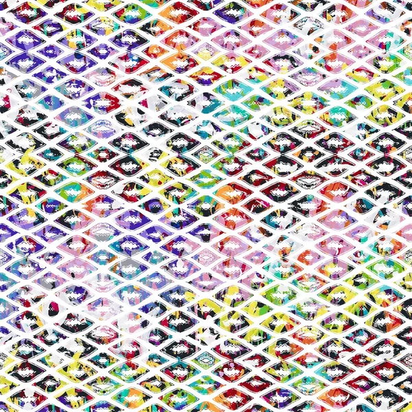 Geometrie Wiederholen Muster Mit Textur Hintergrund — Stockfoto