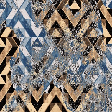 Doku arkaplanı ile geometri tekrarlama deseni