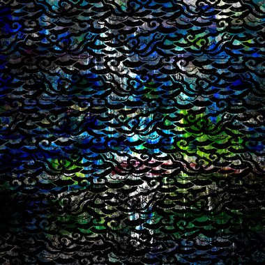 Doku arkaplanı ile geometri tekrarlama deseni