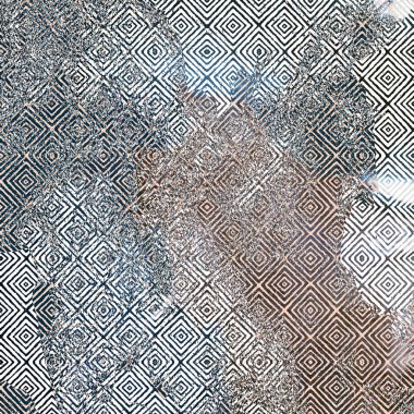 Doku arkaplanı ile geometri tekrarlama deseni
