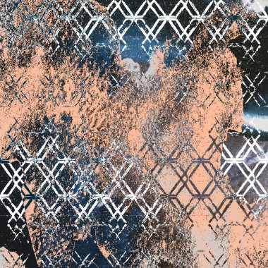 Doku arkaplanı ile geometri tekrarlama deseni