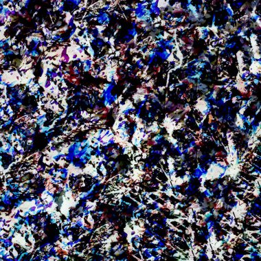 Suluboya efektli geometrik desen