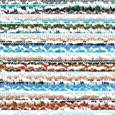Suluboya efektli geometrik desen