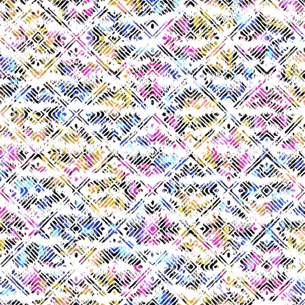 Geometric texture pattern with watercolor effect