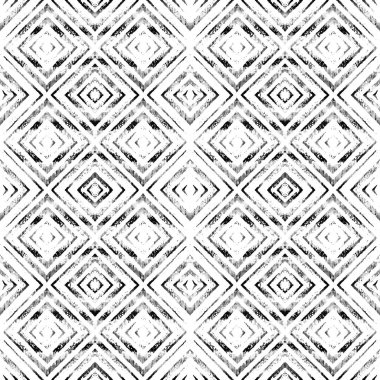 Suluboya efektli geometrik desen