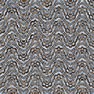 Suluboya efektli geometrik desen