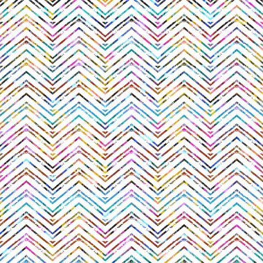 Suluboya efektli geometrik desen