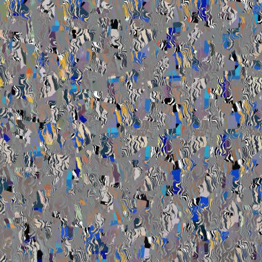 Suluboya efektli geometrik desen