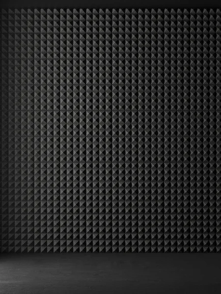 illustration render acoustic panels on wall