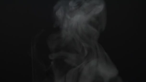 Vysoce detailní kouř s alfa kanálem — Stock video