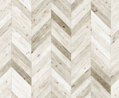 Doğal parke sorunsuz kat doku Chevron ağartılmış