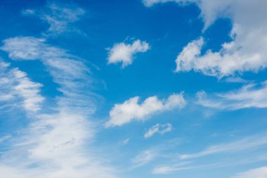 Mavi gökyüzü ve bulutlar