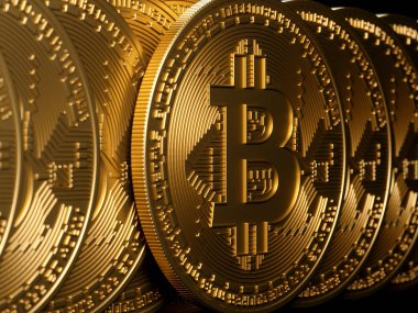 Bitcoin altın yalıtım siyah