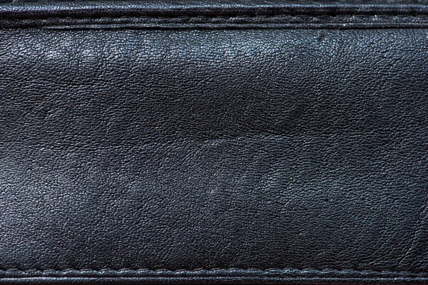 Luksusowy czarny skórzany tekstura tło — Zdjęcie stockowe