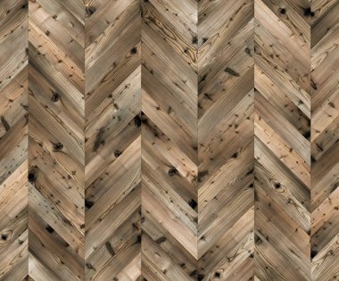 Chevron doğal larch parke sorunsuz kat doku