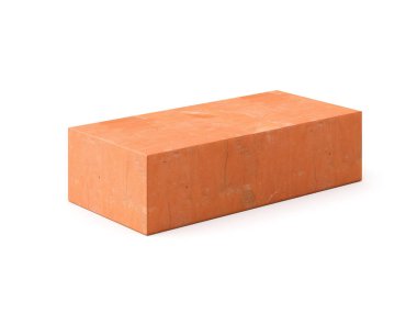 beyaz zemin üzerinde tuğla