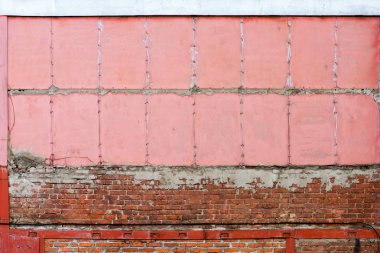 Eski bir tuğla bina duvarı
