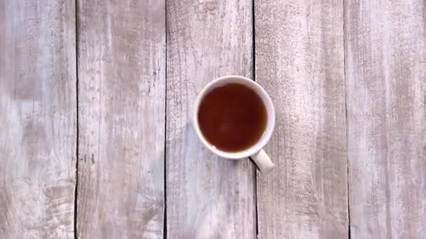 Bir Fincan Sıcak Çay — Stok video