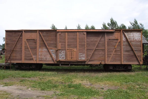 Talitsy ヤロスラヴリ地域 ペレスラヴリ地区 ロシア 2009 ペレスラヴリ鉄道博物館 ロシア語 Kukushka のカッコウは 小さな蒸気機関車または鉄道狭いゲージの鉄道 — ストック写真