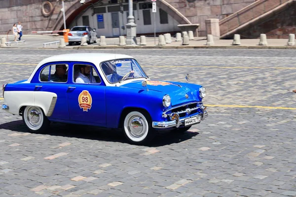 Agosto 2015 Gum Autoralli Gorkyclassic Este Rallye Clásico Más Masivo — Foto de Stock