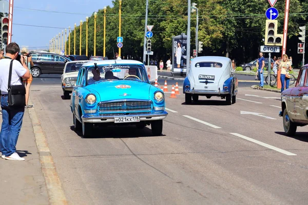 Jul 2014 Gum Autoralli Gorkyclassic Dies Ist Die Größte Oldtimer — Stockfoto