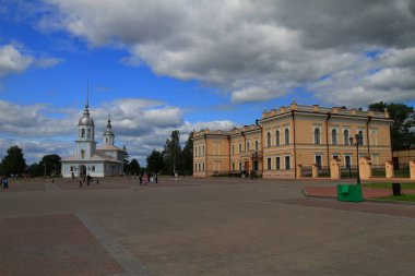 12 Haziran 2000. Eski Rus Vologda gerçek turist inci var. Şehrin çok sayıda kiliseler, farklı mimari tarzlarda inşa vardır. Kremlin Meydanı ve Vologda Kremlin. Vologda ahşap mimarisi. Sophia Cathedral.