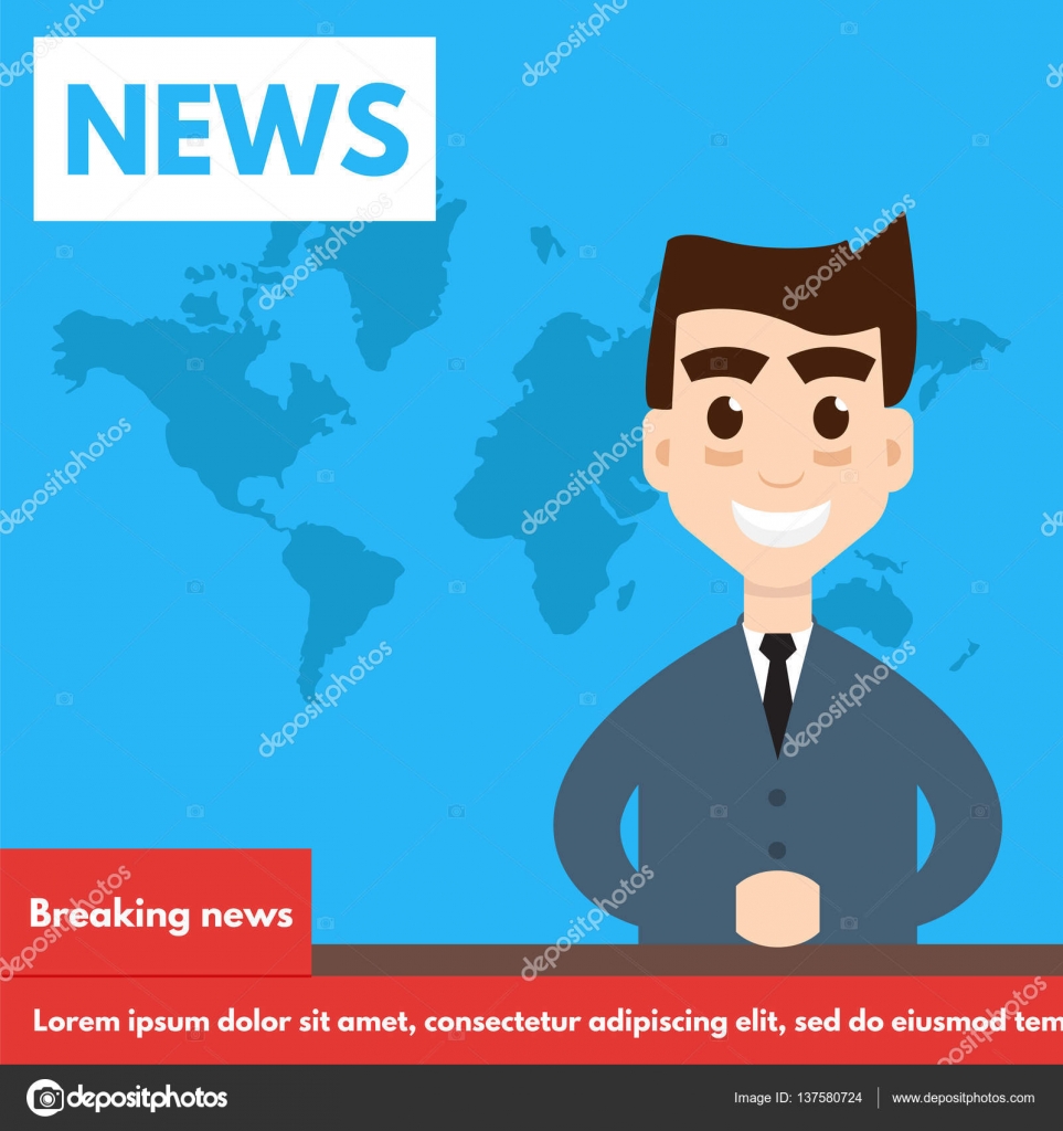 Breaking news TV Screen Layout Stock Illustration by ©AnSim 137580724