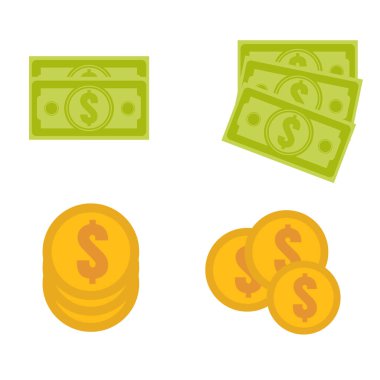 Doları yığın Icons set
