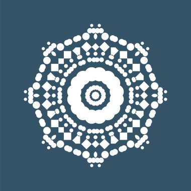 geometrik kar tanesi illüstrasyon